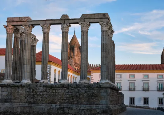 Historic ruins in Portugal.