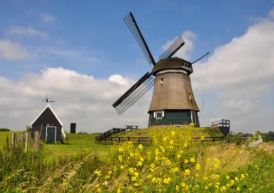 Windmill in the countryside
