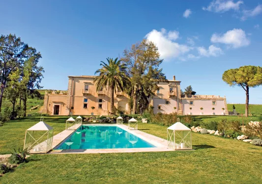 The grounds at Castello Camemi