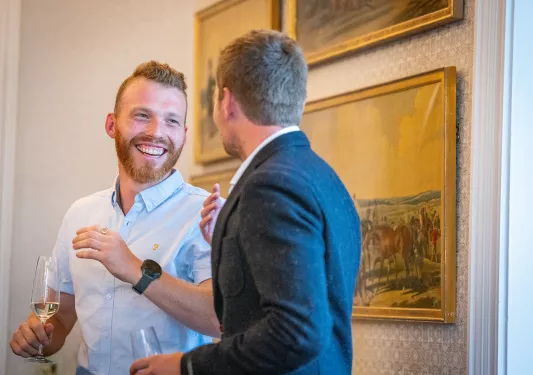 2 Guests Evening Chat Wine Scotland