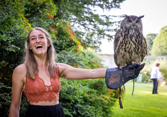 Guest Holding Owl Scotland