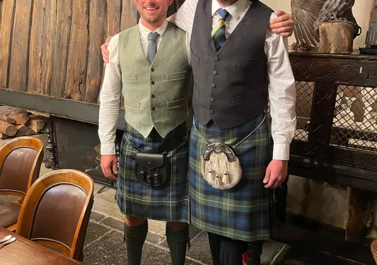 Two Scots in Kilts