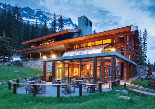 Exterior view of Moraine Lake Lodge