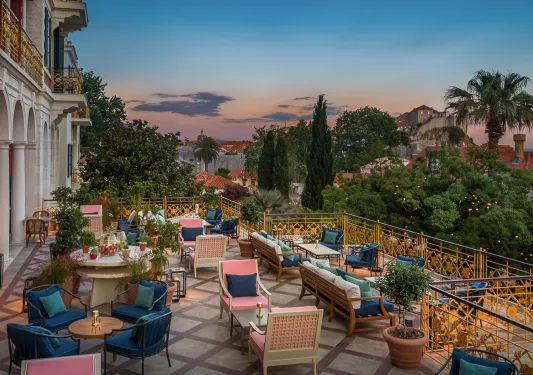 Terrace view of Hilton Imperial Dubrovnik