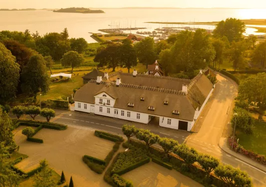 Aerial view of Falsled Kro hotel