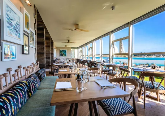 Dining Room at Padstow Harbour Hotel