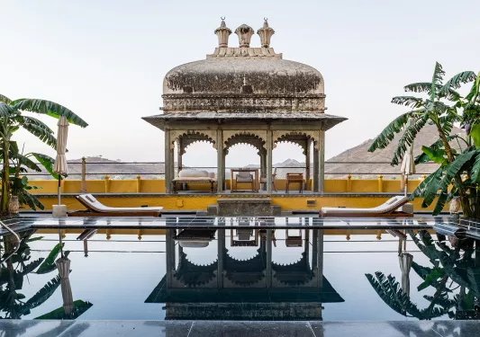 Pool view at Devi Garh