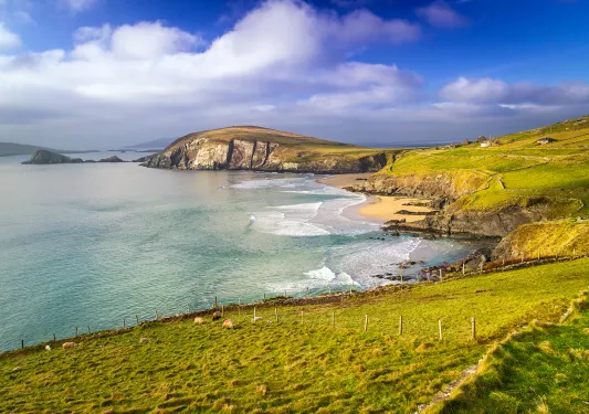 Waves Along Coastline Ireland