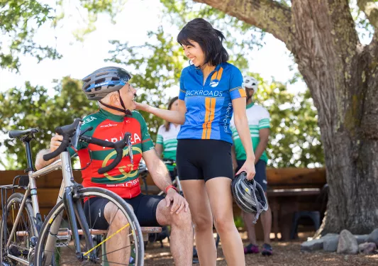 Two Backroads Guests Smiling