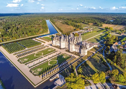 The North West Façade of the Chateau de Chambord