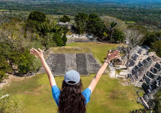 Guest Overlooking Ruin Belize