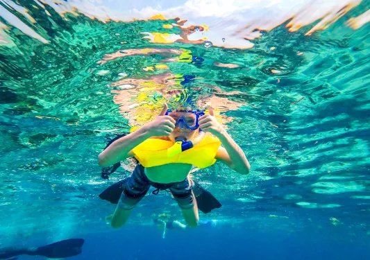 Snorkeling Aqua Blue Water
