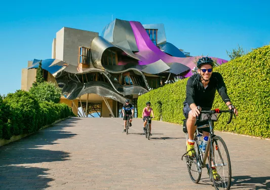Backroads Guests Biking