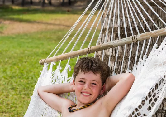 Chilling Hammock Along Coast