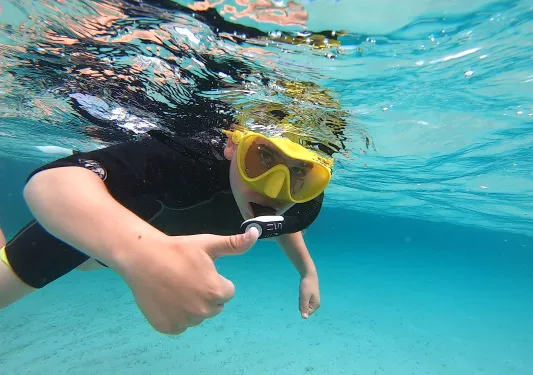 Snorkeler Thumbs Up