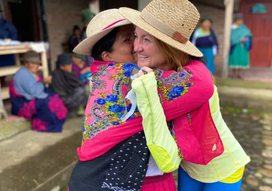 Hug Guest and Ecuadorian 