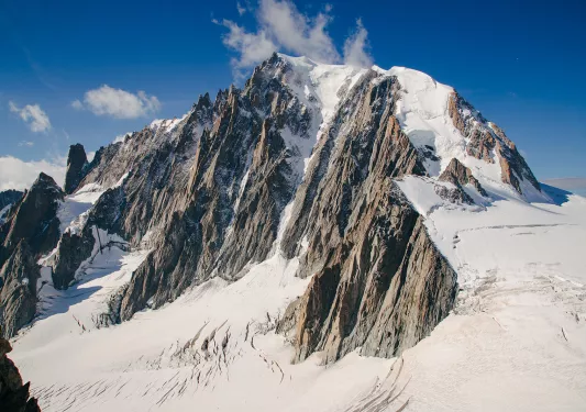 Shot of Mont Blanc du Tacul.