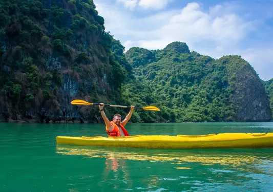 Kayaking in Vietnam