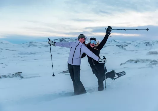 Two Snowshoeing Iceland