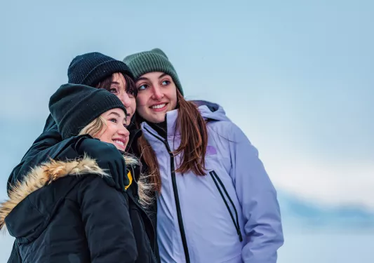 Family Posing Photo Winter