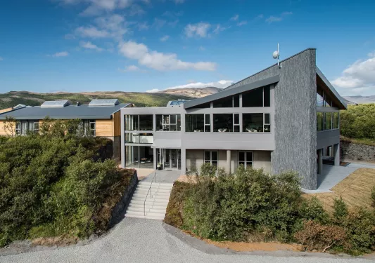 Exterior view of Hotel Húsafell