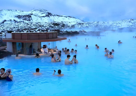 Hot Spring Evening Iceland
