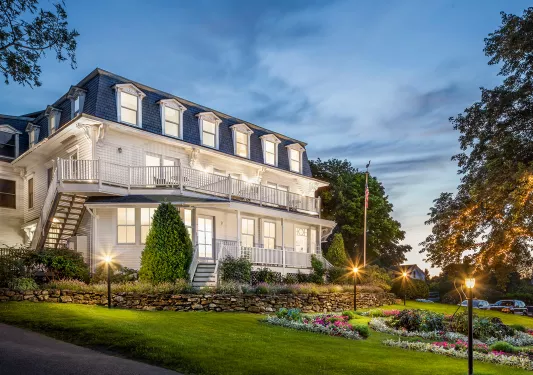 Exterior view of Camden Harbour Inn