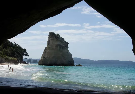 Beach in New Zealand
