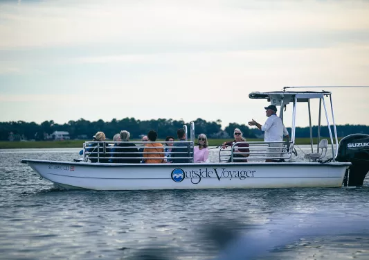 Guests on a boat tour.