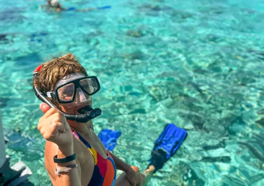 Snorkeling in Tahiti