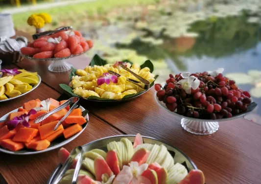 Fresh local cuisine in Thailand