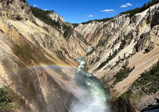 Creek running through a valley
