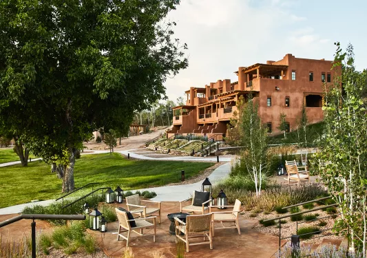 Exterior view of Bishop's Lodge, Auberge Resorts Collection