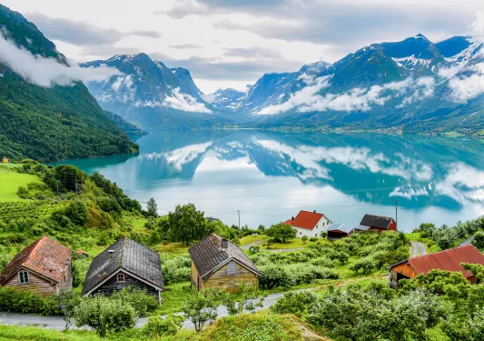 Houses Overlooking Fjords