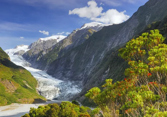 River flowing through a valley in New Zealand