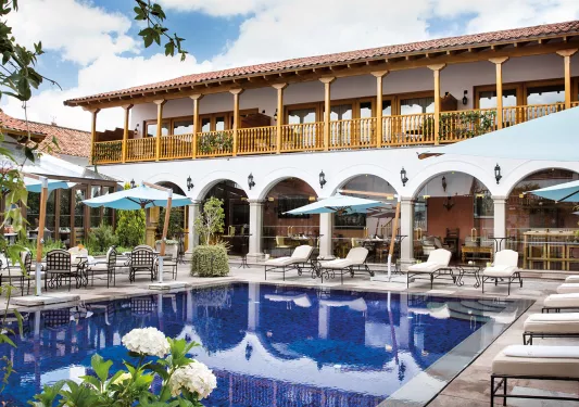 The pool at the Belmond Palacio Nazarenas