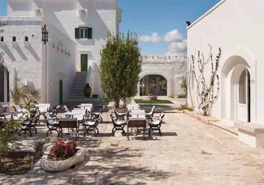 Patio View of Il Melograno