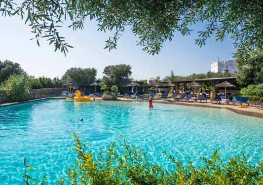 The pool at the Masseria Torre Coccaro