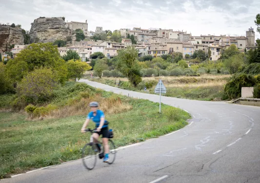 Backroads Guest Biking From Town