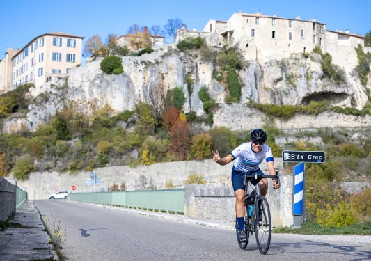 Backroads Guest Biking with Peace Sign Up