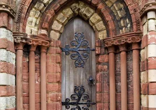 Large Door in Arches Scotland