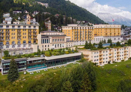 Exterior view of Kulm Hotel St. Moritz