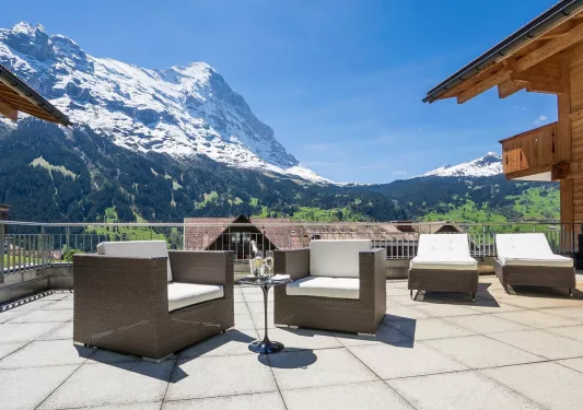 Terrace Romantik Hotel Schweizerhof 