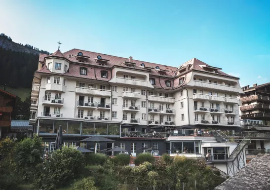 The exterior view of The Cambrian