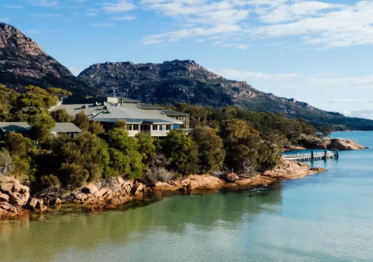 Exterior of Freycinet Lodge