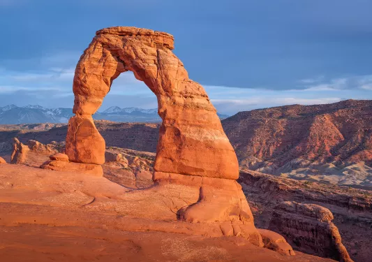 The famous Delicate Arch at Arches National Park, Utah