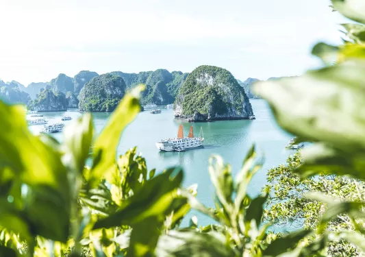 Exterior view of Indochina Sails Ship