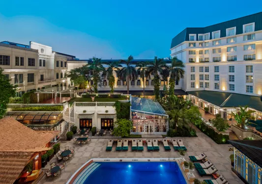 Exterior of the Sofitel Legend Metropole Hanoi
