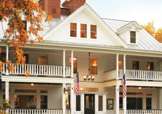 Exterior view of Pitcher Inn.