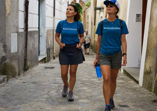 Guests Walking Town Amalfi
